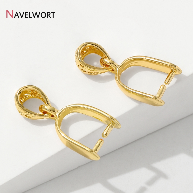 Jewelry Making Findings - 18K Gold Plated Brass Metal Pendant