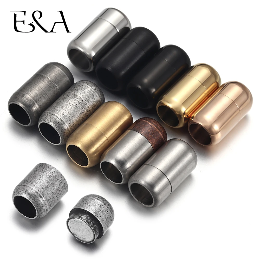 Jewelry Making Parts - Stainless Steel 3mm-8mm Round Magnetic Clasps