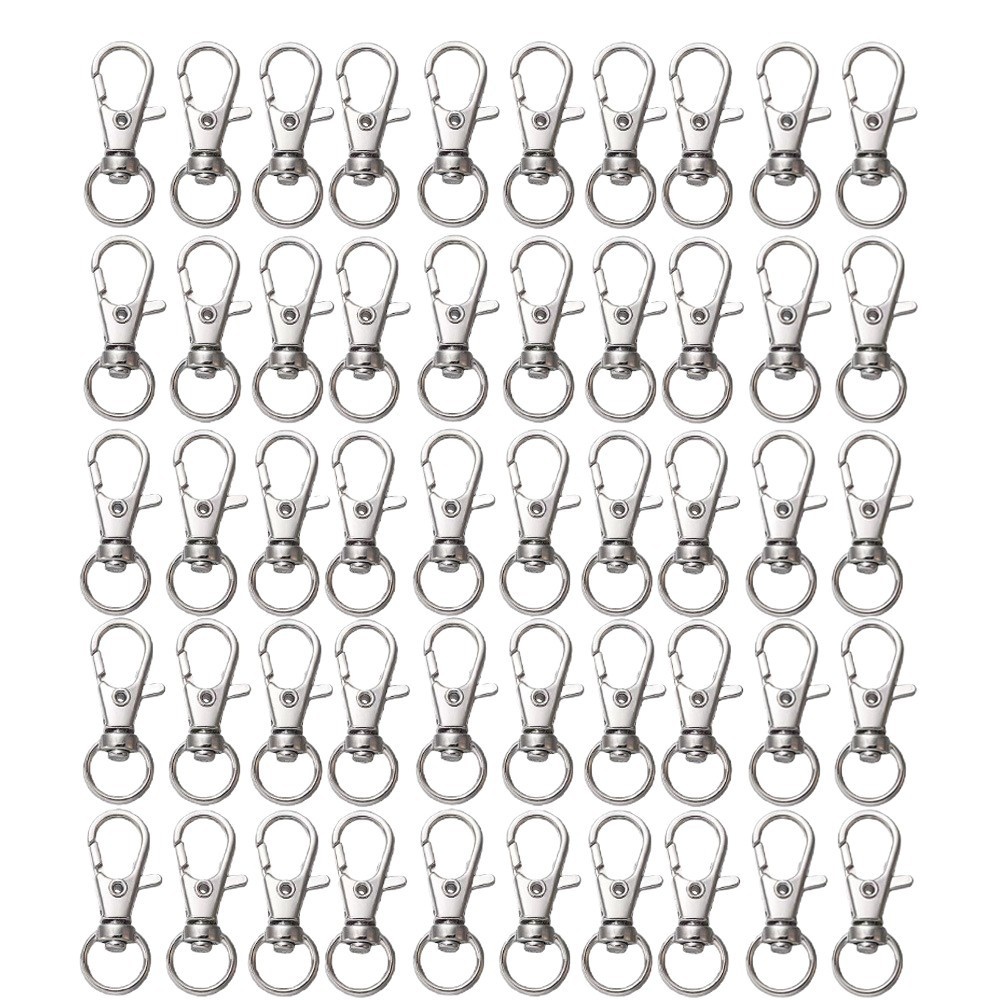 25-200Pcs Metal Swivel Snap Ho - Jewelry Making Hoops ulasan dan harga