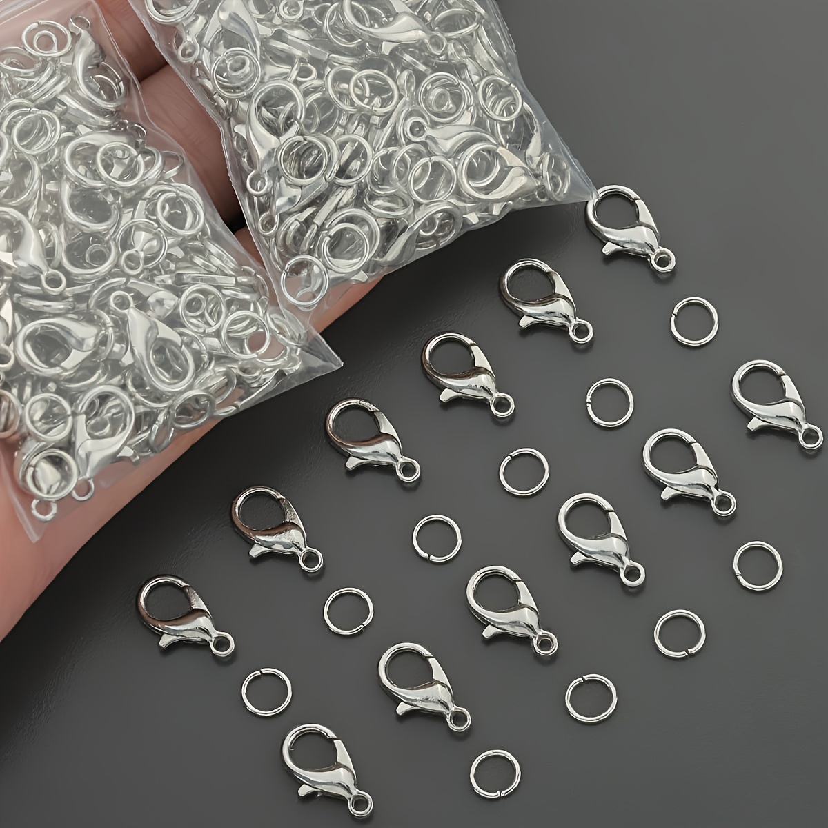 1/2/300pcs Lobster Clasps Open - Jewelry Making Hoops ulasan dan harga