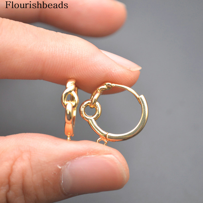 30pc Twisted Round Circle 18K  - Jewelry Making Hoops ulasan dan harga