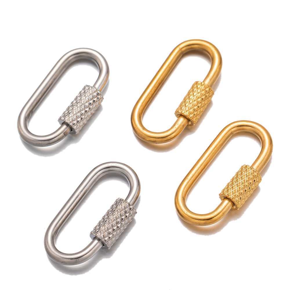 5pcs Stainless Steel Small Ova - Jewelry Making Charms ulasan dan harga