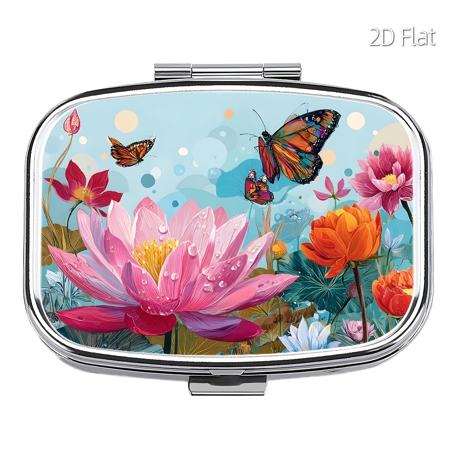 A Floral-Printed Double-Compar - Jewelry Making Place ulasan dan harga