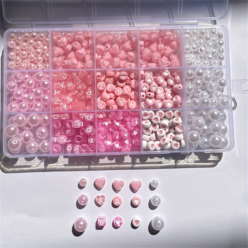 10-Piece Pink Alphabet Box, Ac - Jewelry Making Organizer Box ulasan dan harga
