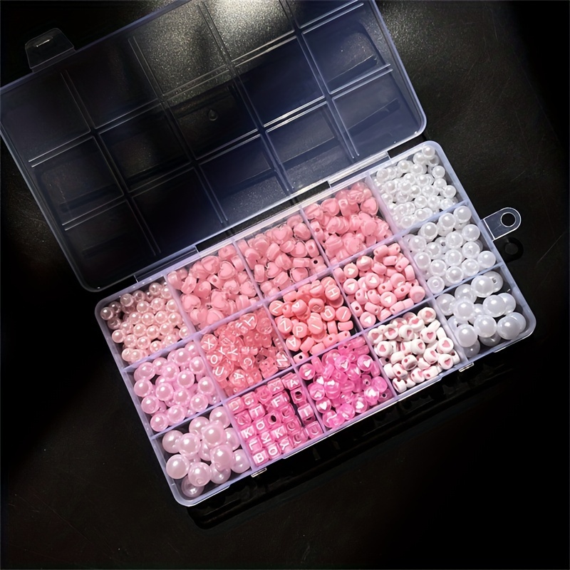 10-Piece Pink Alphabet Box, Ac - Jewelry Making Organizer Box ulasan dan harga