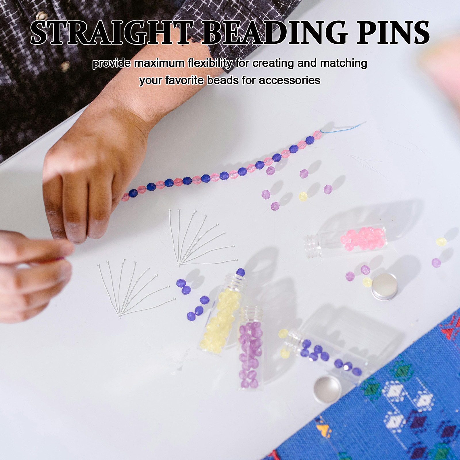 200Pcs Flexible Ball Head Pins - Jewelry Making Charms ulasan dan harga