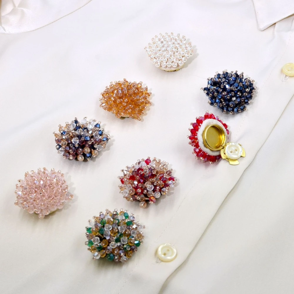 2PCS Elegant Button Covers Han - Jewelry Making Parts ulasan dan harga