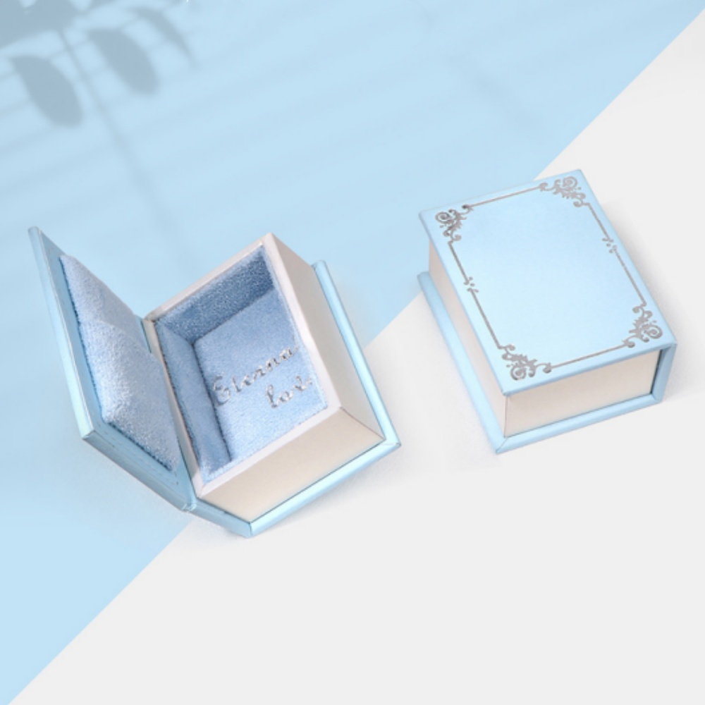 Mini Clamshell Book Ring Box f - Jewelry Making Journal ulasan dan harga