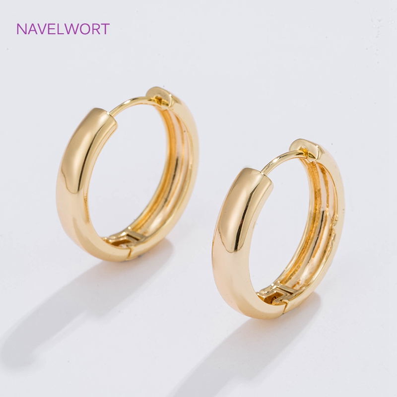6 Sizes Gold Plated Circle Hoo - Jewelry Making Hoops ulasan dan harga