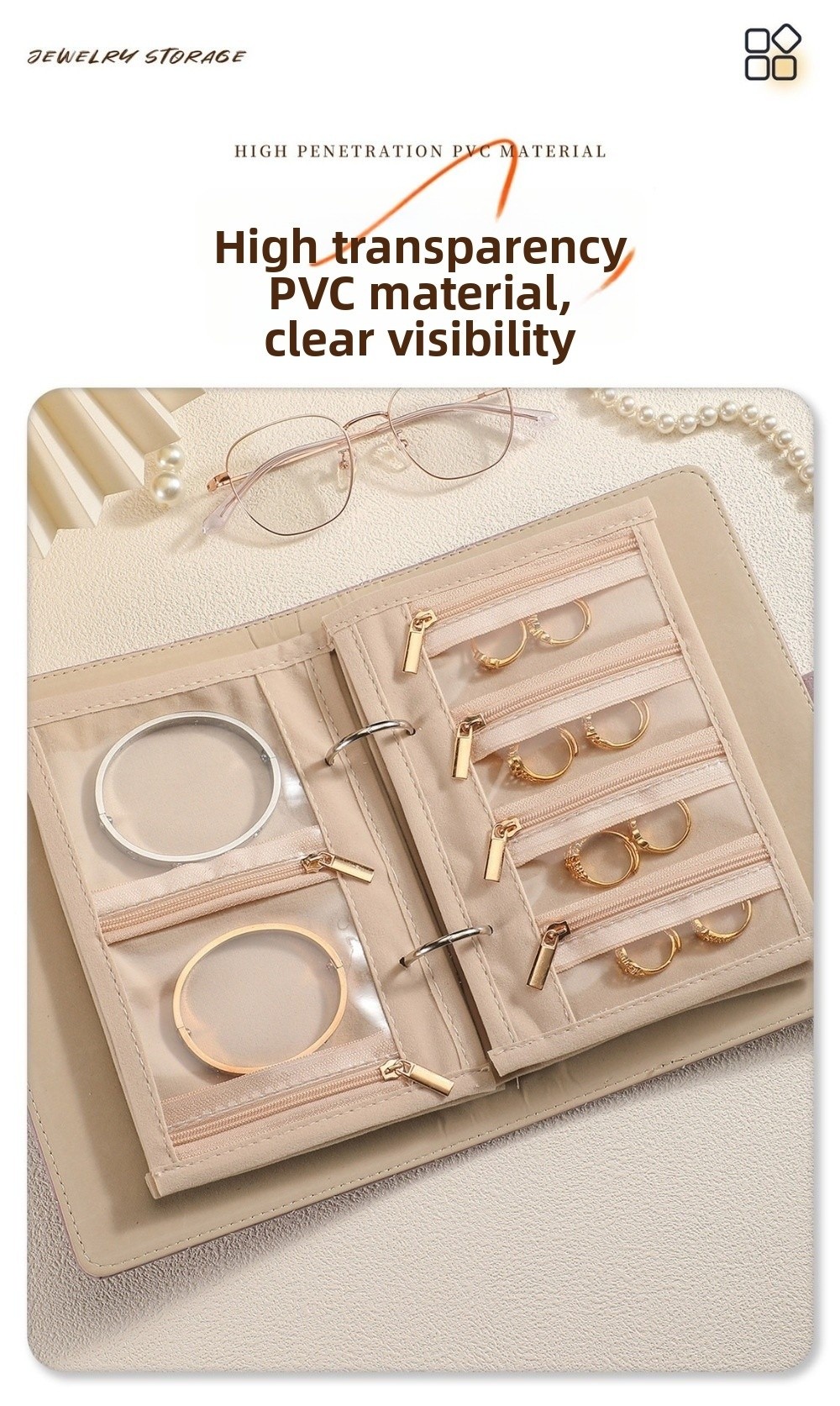 Transparent Jewelry Storage Bo - Jewelry Making Journal ulasan dan harga