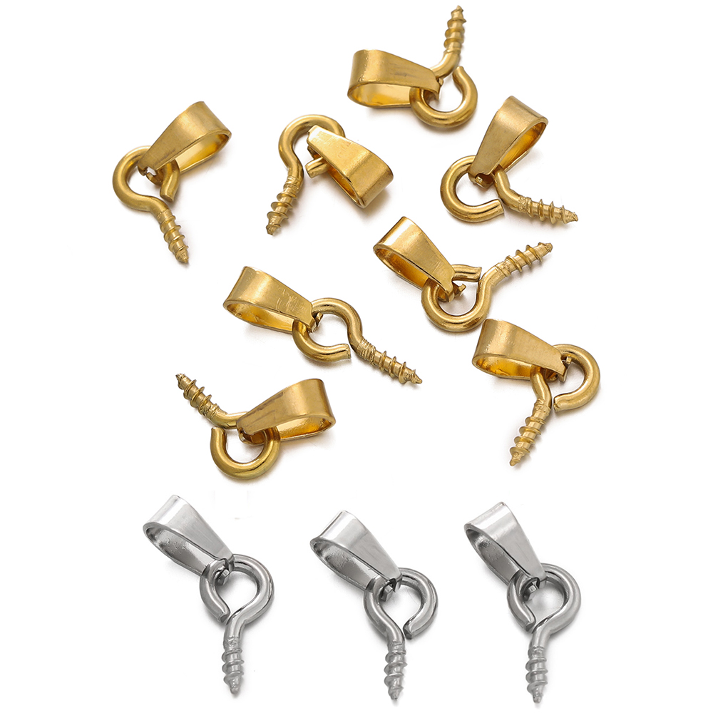 20Sets Stainless Steel Bail Cl - Jewelry Making Charms ulasan dan harga