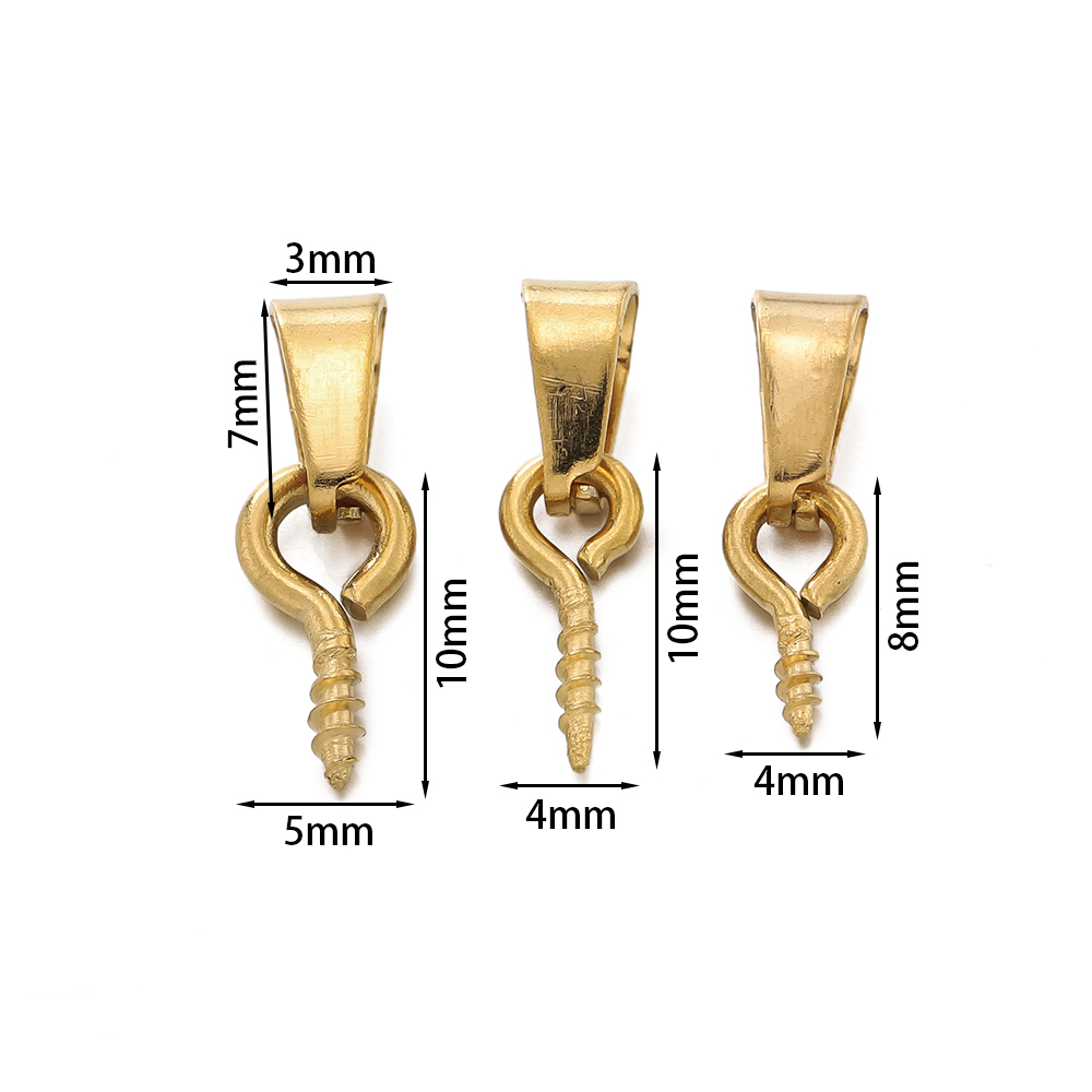 20Sets Stainless Steel Bail Cl - Jewelry Making Charms ulasan dan harga