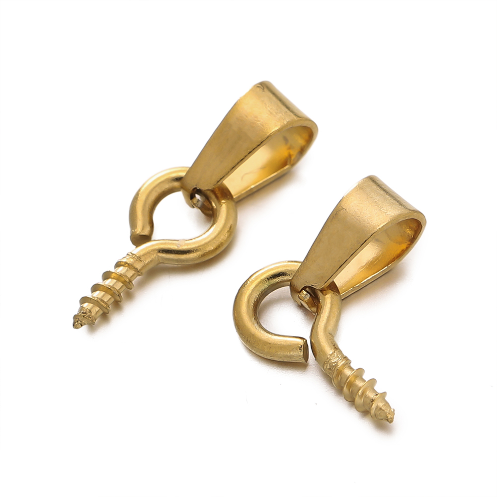 20Sets Stainless Steel Bail Cl - Jewelry Making Charms ulasan dan harga