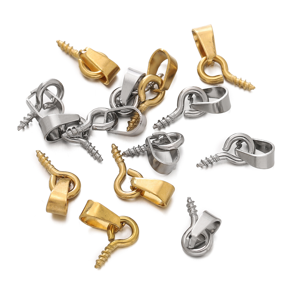 20Sets Stainless Steel Bail Cl - Jewelry Making Charms ulasan dan harga