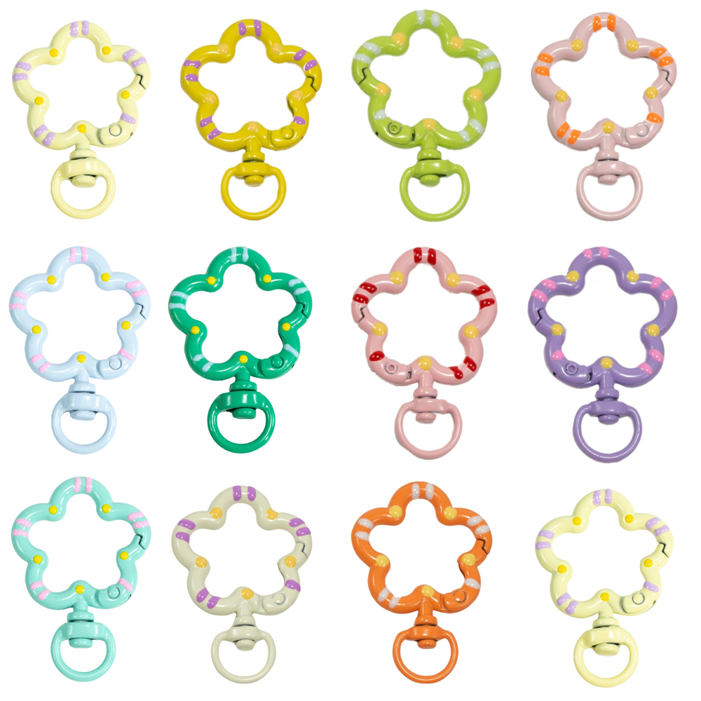5pcs Flower Metal Lobster Claw - Jewelry Making Hoops ulasan dan harga