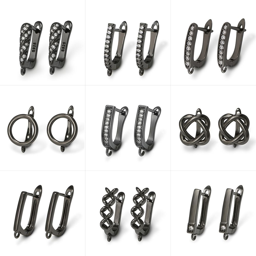 YANASI 1 Pair Gun Black  Brass - Jewelry Making Findings ulasan dan harga