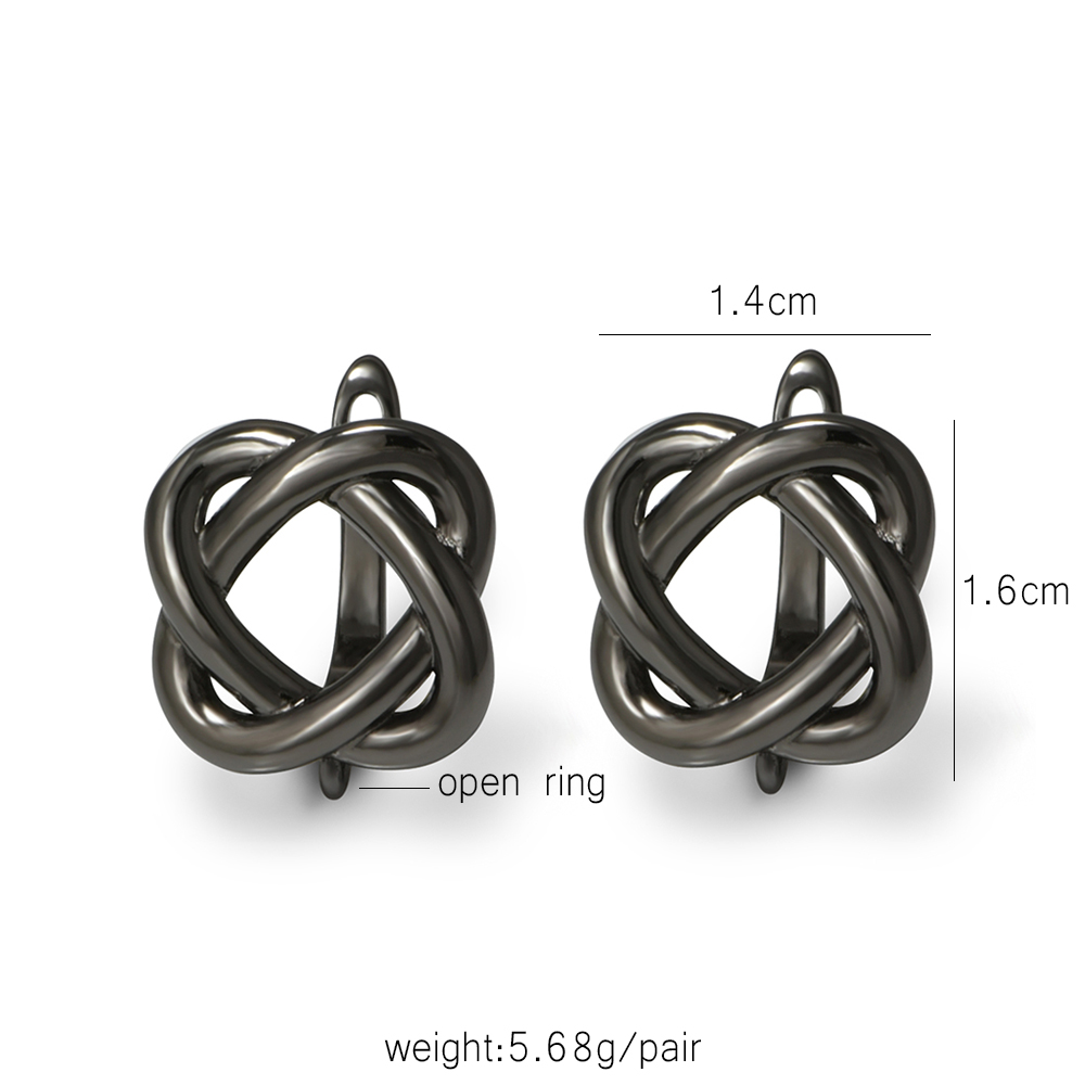 YANASI 1 Pair Gun Black  Brass - Jewelry Making Findings ulasan dan harga