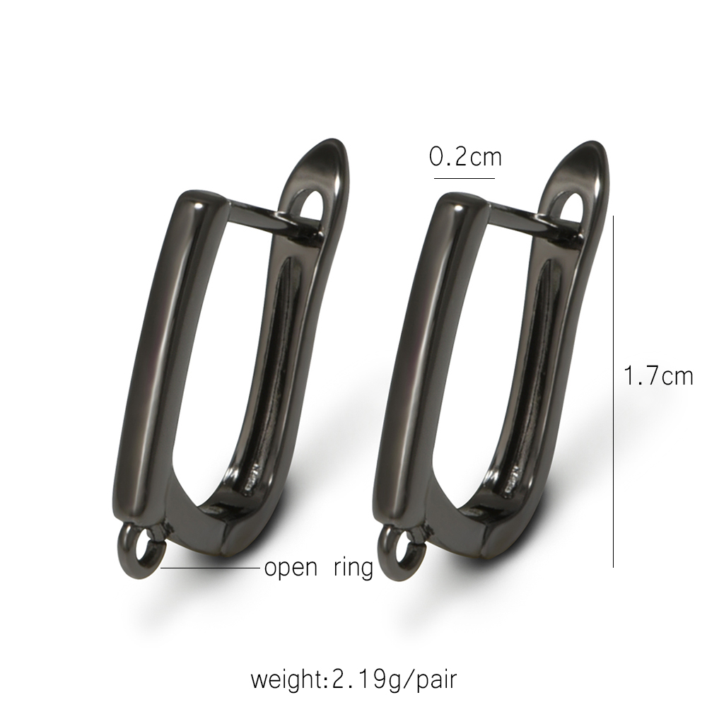 YANASI 1 Pair Gun Black  Brass - Jewelry Making Findings ulasan dan harga