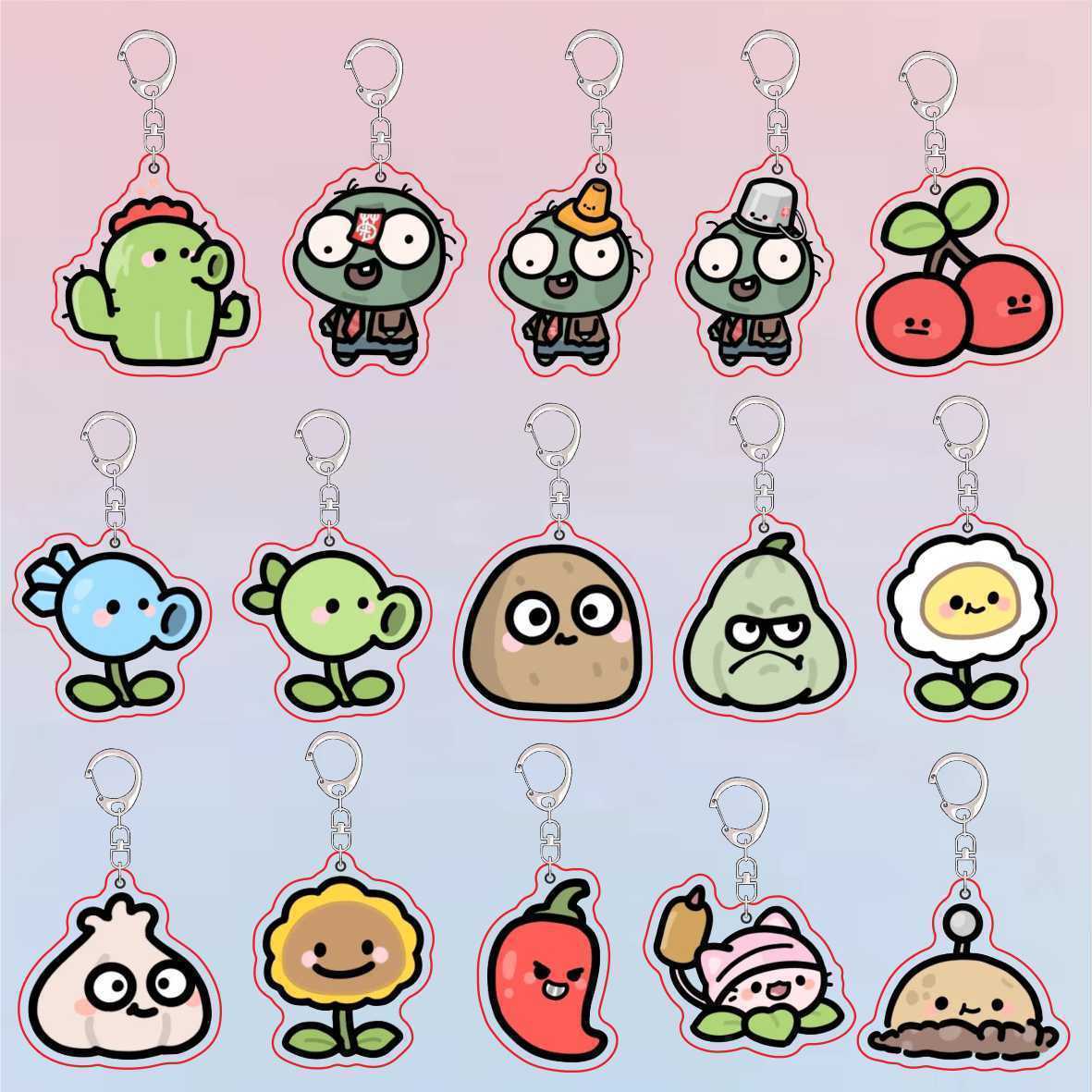 Plants Vs Zombies Acrylic Cute - Jewelry Making Findings ulasan dan harga