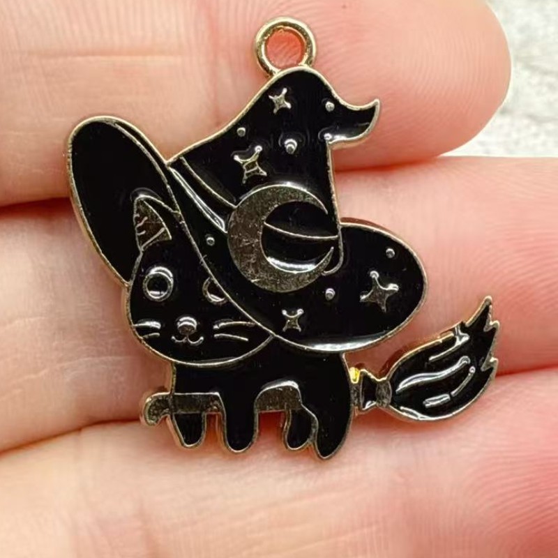 10pcs Original Alloy Enamel Bl - Jewelry Making Charms ulasan dan harga