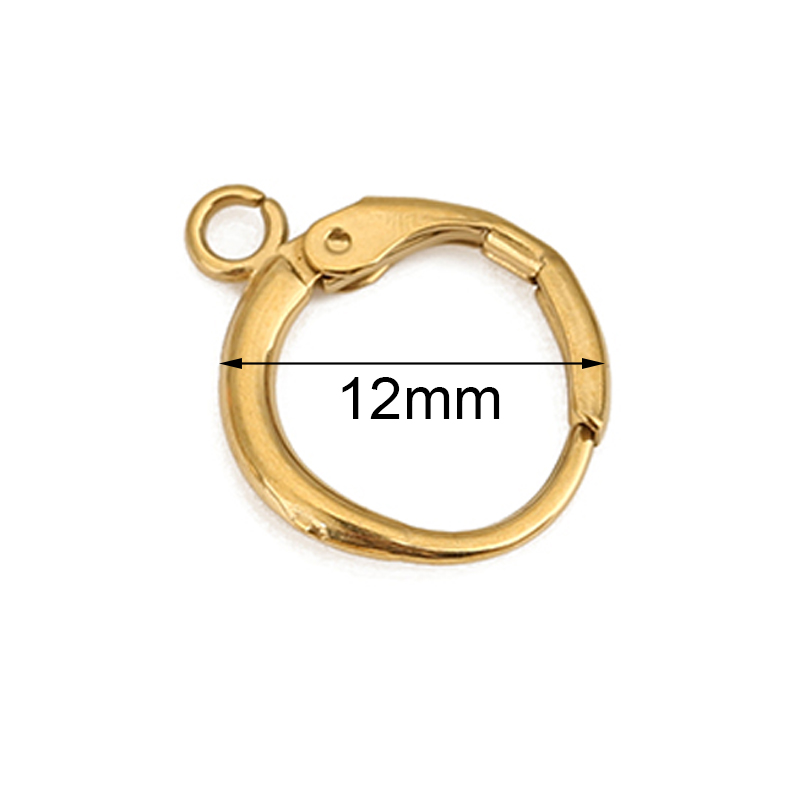 10pcs 12mm Hypoallergenic Earr - Jewelry Making Findings ulasan dan harga