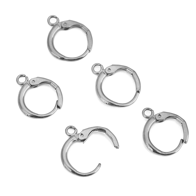 10pcs 12mm Hypoallergenic Earr - Jewelry Making Findings ulasan dan harga