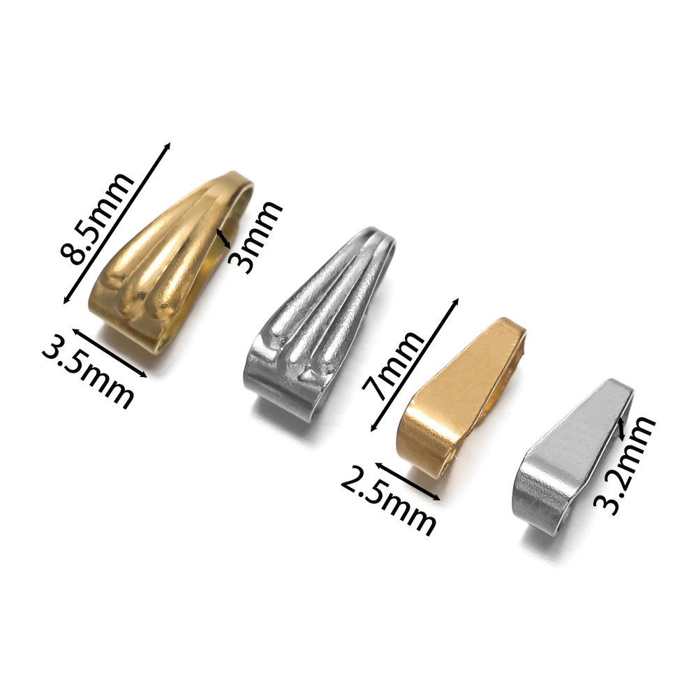 50Pcs/Pack Stainless Steel Buc - Jewelry Making Charms ulasan dan harga