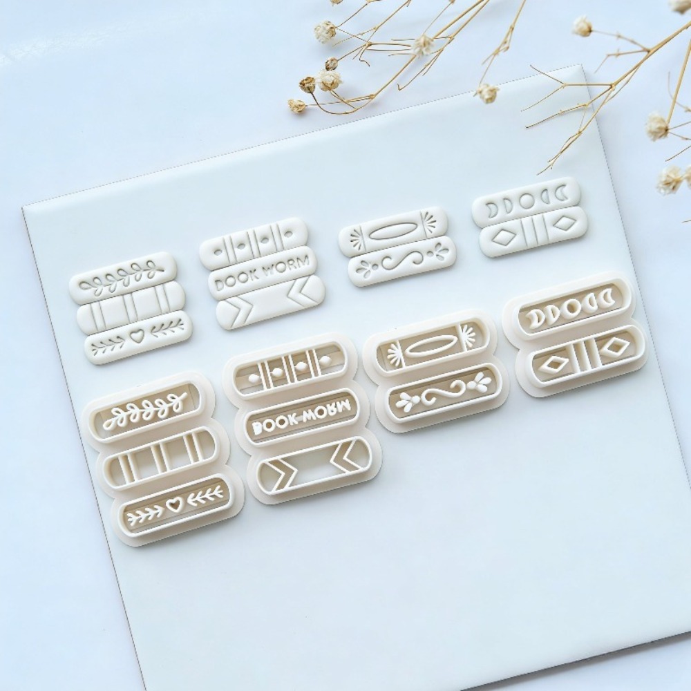 7pcs/set Book Stack Themed Pol - Jewelry Making Journal ulasan dan harga