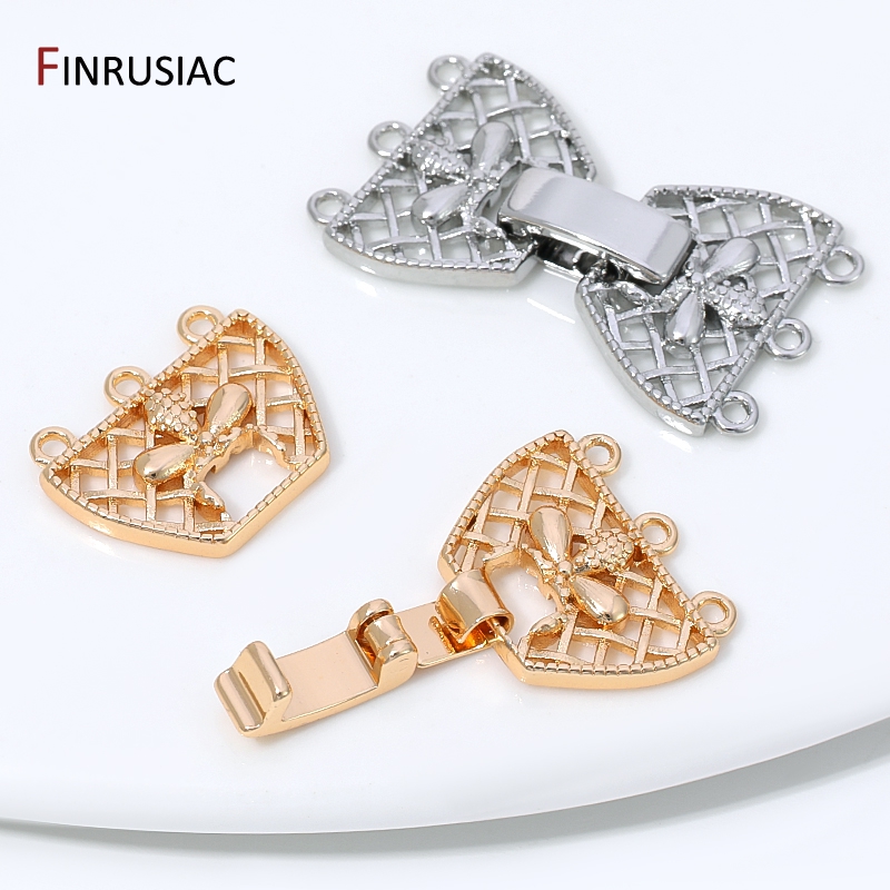 14K Gold Plated Brass 3-Row Pe - Jewelry Making Findings ulasan dan harga