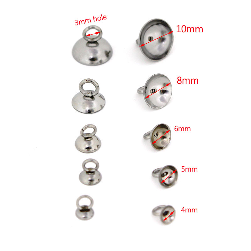 20Pcs 4/5/6/8/10mm Stainless S - Jewelry Making Charms ulasan dan harga