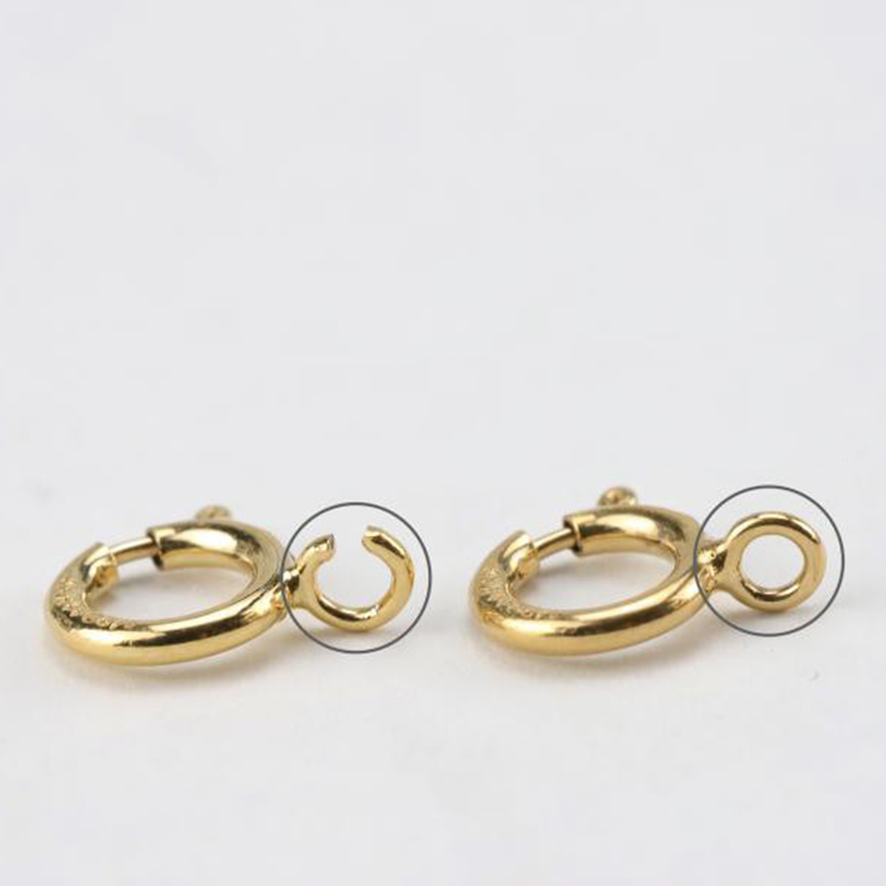 14K Gold Filled Spring Ring Cl - Jewelry Making Hoops ulasan dan harga