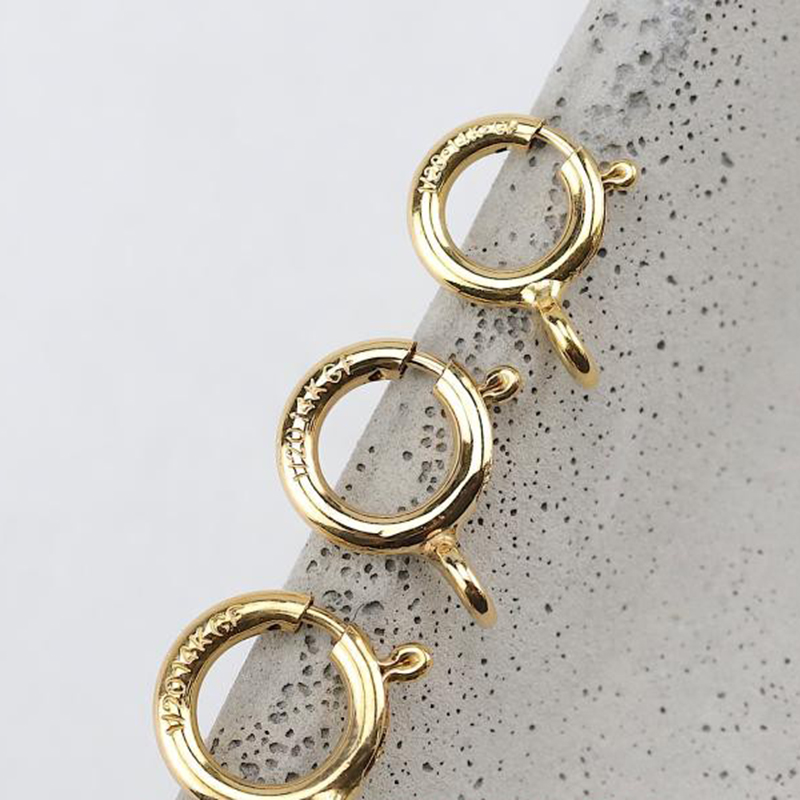 14K Gold Filled Spring Ring Cl - Jewelry Making Hoops ulasan dan harga